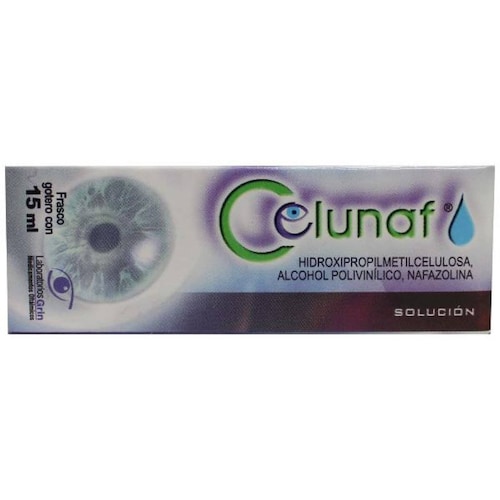 CELUNAF SOLUCIÓN OFTÁLMICA CAJA CON FRASCO GOTERO CON 15ML
