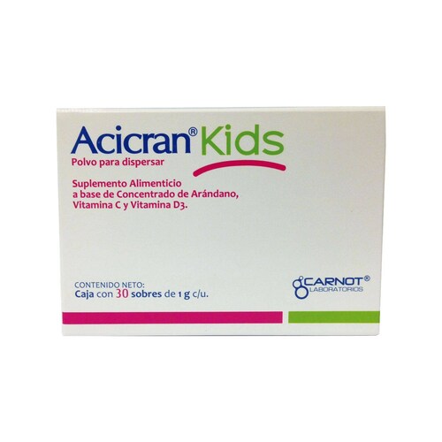 ACICRAN KIDS 30 SOBRE CAJA CONCENTRADO DE ARANDANO 1