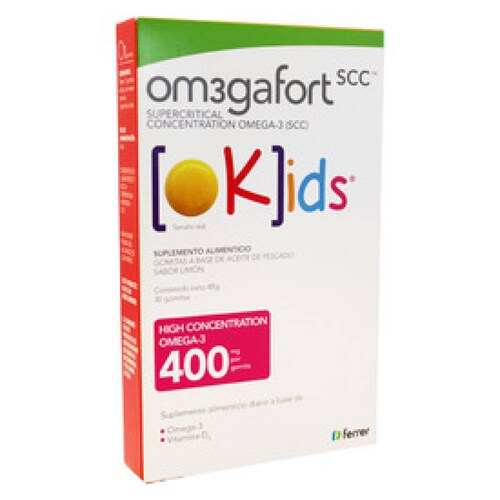 OKIDS OMEGA 3 LIMON GOMITAS 1 FRASCO 30 GOMAS