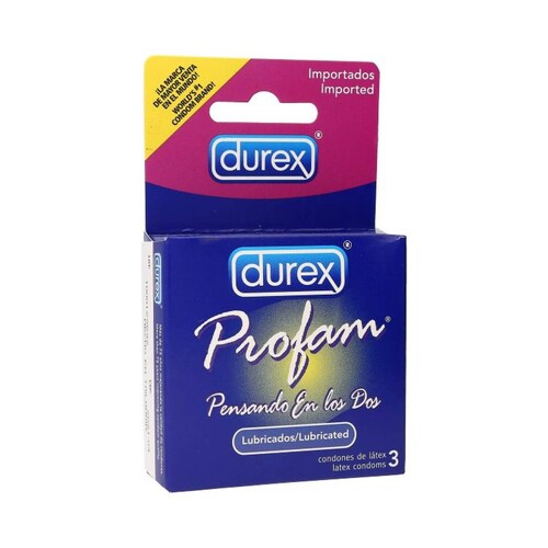 Profam Lubricado Preservativo 1 Blister 3 Piezas