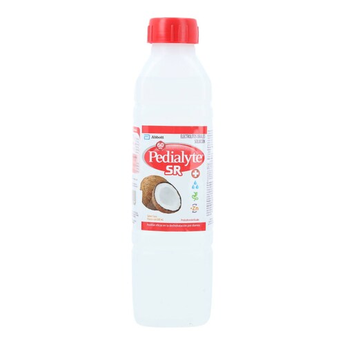 PEDIALYTE 60 MEQ SOLUCIÓN ORAL PARA DESHIDRATACIÓN POR VÓMITO Y DIARREA, COCO 500 ML