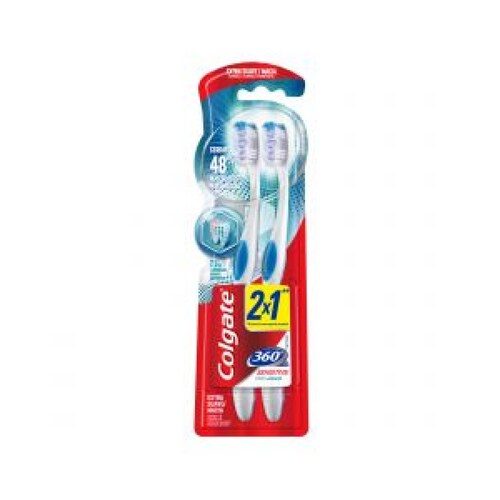 COLGATE 360 2 PACK DENTAL BLISTER CEPILLO