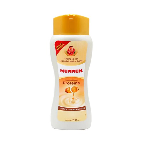 Mennen 2 En 1 Shampoo Con Acondicionador Con Proteína Fuerza Y Manejabilidad 700 Ml Botella