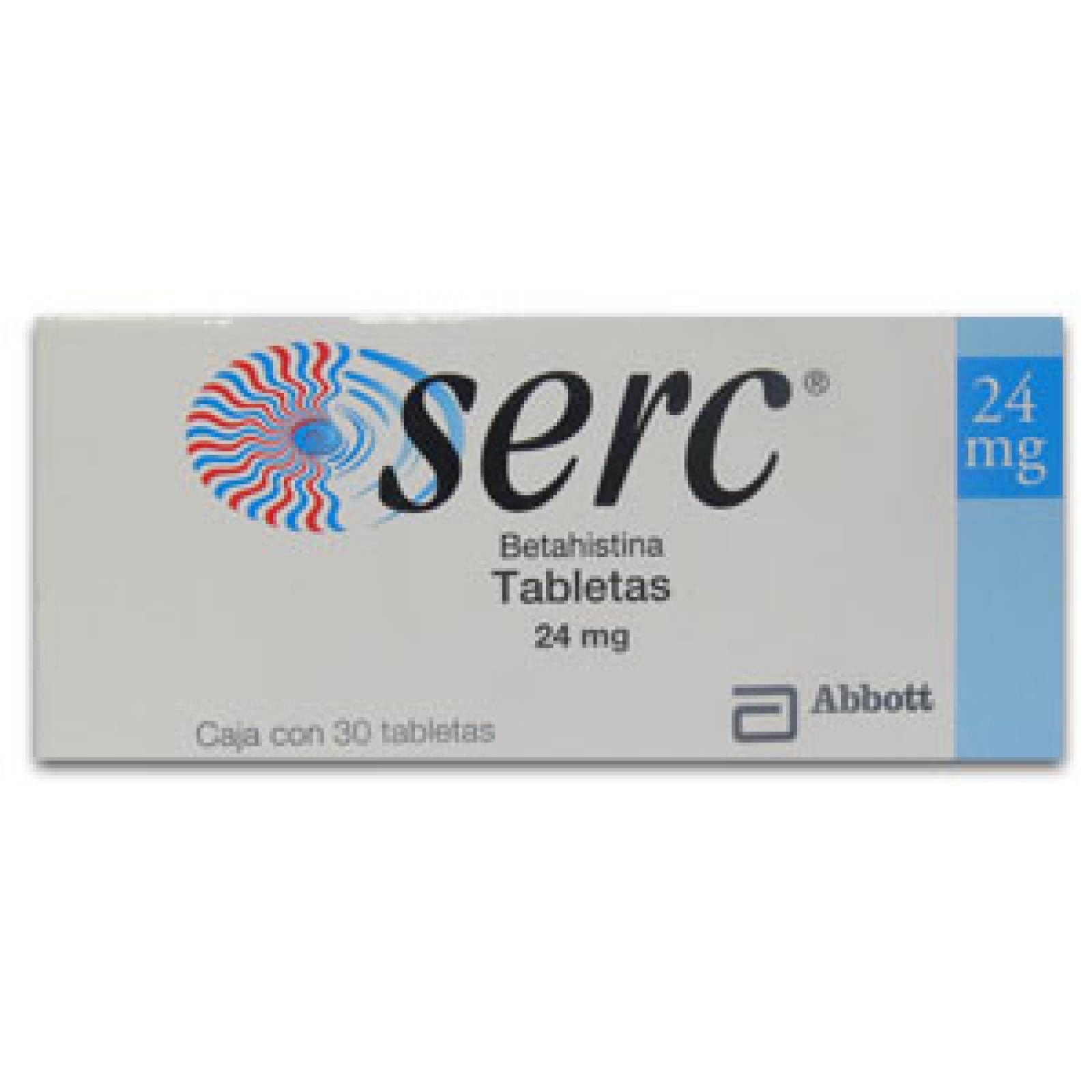 Serc 24 Mg Caja 30 Tabletas - Sears