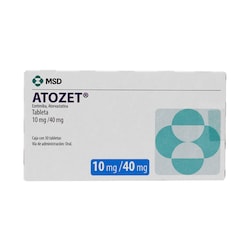 ATOZET 10/40MG CAJA CON 30 TABLETAS