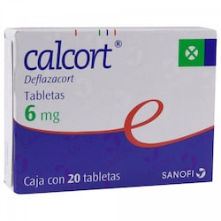 CALCORT 20 TABLETAS 6MG