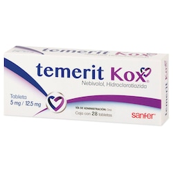 TEMERIT KOX 28 TABLETAS 5/12.5MG