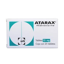 Atarax Hidroxizina 25 Mg Con 25 Tabletas