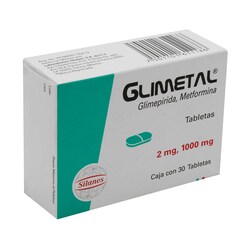 GLIMETAL 30 TABLETAS 2/1000MG