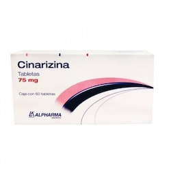 CINARIZINA 75MG CAJA CON 60 TABLETAS