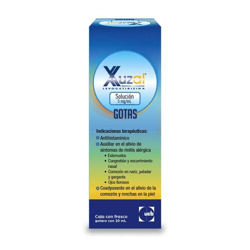 Xuzal Levocetirizina 5 Mg Solución Gotero 20 Ml