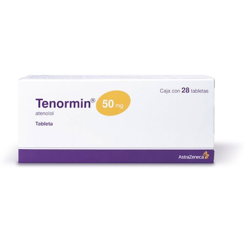 Tenormin Atenolol 50 Mg Con 28 Tabletas