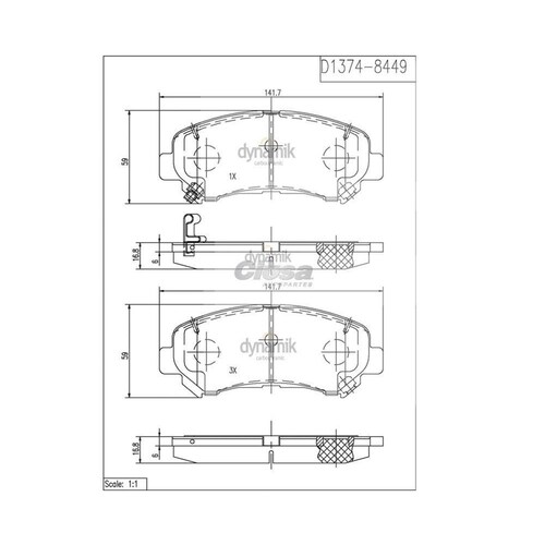 Balata Para Nissan Sentra 2009 - 2012 (Dynamik) 