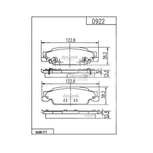 Balata Para Pontiac Grand Prix 2005 - 2008 (Dynamik) 