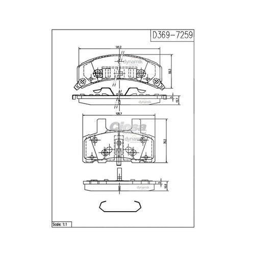 Balata Para Chevrolet K1500 Suburban 1992 - 1999 (Dynamik) 