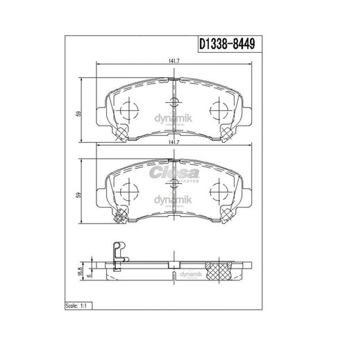 Balata Para Nissan Sentra 2007 - 2008 (Dynamik) 