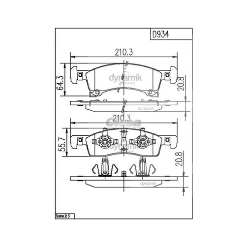 Balata Para Lincoln Navigator 2003 - 2006 (Dynamik) 