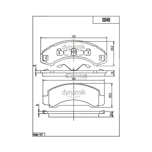 Balata Para Ford Bronco Ii 1984 - 1985 (Dynamik) 