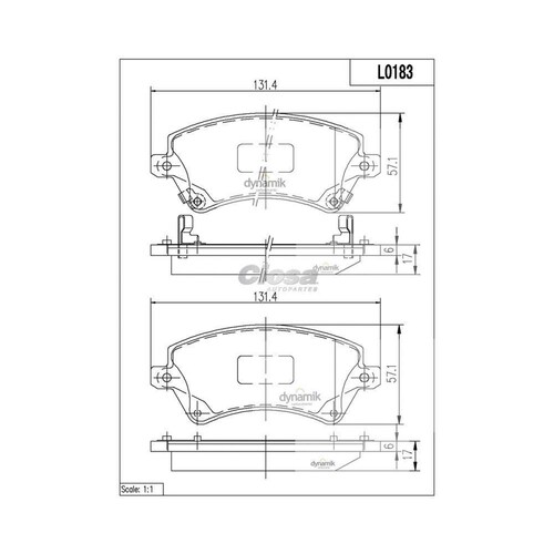 Balata Para Toyota Corolla 2002 - 2014 (Dynamik) 