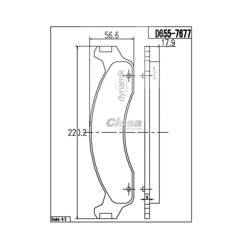 Balata Para Ford E-250 Econoline 1995 - 2002 (Dynamik) 