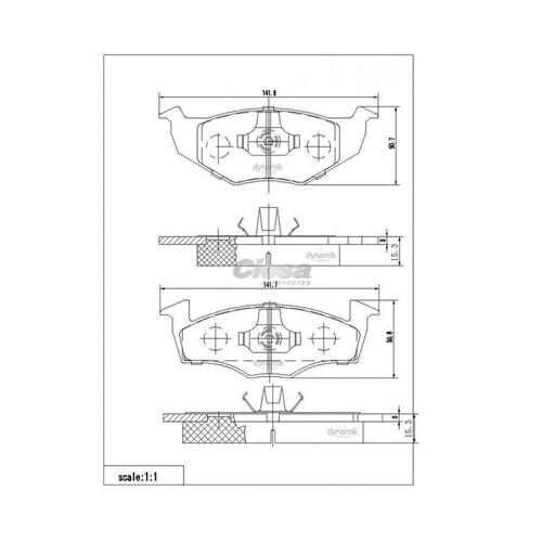 Balata Para Volkswagen Golf 1996 - 1999 (Dynamik) 