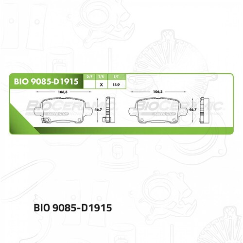 Balata Para Chevrolet Equinox 2018 - 2019 (Bioceramic) 