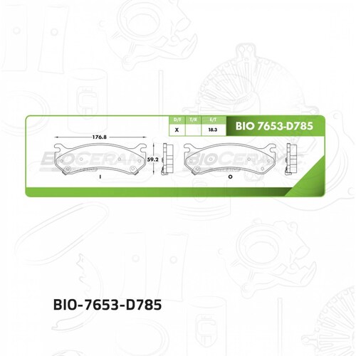 Balata Para Chevrolet Silverado 3500 Hd 2007 - 2010 (Bioceramic) 