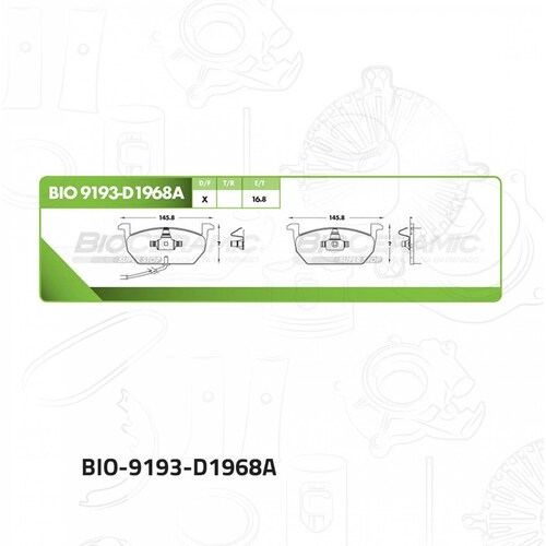 Balata Para Seat Arona 2018 - 2020 (Bioceramic) 