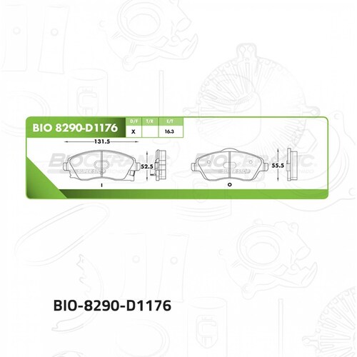 Balata Para Opel Corsa 1994 - 2011 (Bioceramic) 