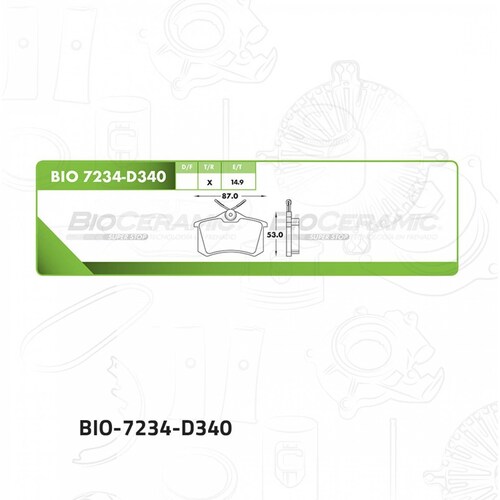 Balata Para Volkswagen Golf 1986 - 1999 (Bioceramic) 