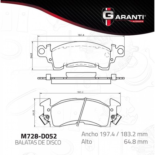 Balata Para Cadillac Fleetwood 1972 - 1984 (Garanti) 