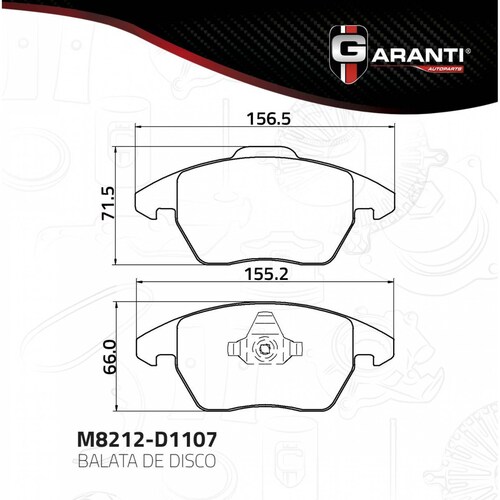 Balata Para Volkswagen Golf 2007 - 2013 (Garanti) 