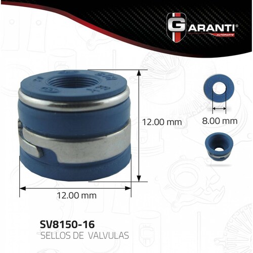 Sellos Valvula Para Chevrolet Blazer 1989 - 1994 (Garanti) 