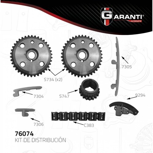 Kit Distribucion Para Chevrolet Cavalier 1990 - 1995 (Garanti) 
