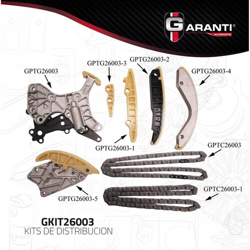 Kit Distribucion Para Volkswagen Jetta 2005 - 2018 (Garanti) 