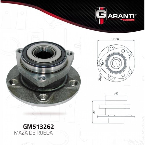 Maza Rueda Para Volkswagen Golf 2006 - 2009 (Garanti) 