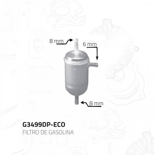Filtro Gasolina Para Dodge Spirit 1989 - 1995 (Nikko) 