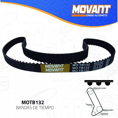 Banda Tiempo Para Dodge Caravan 1988 - 1988 (MOVANT) 