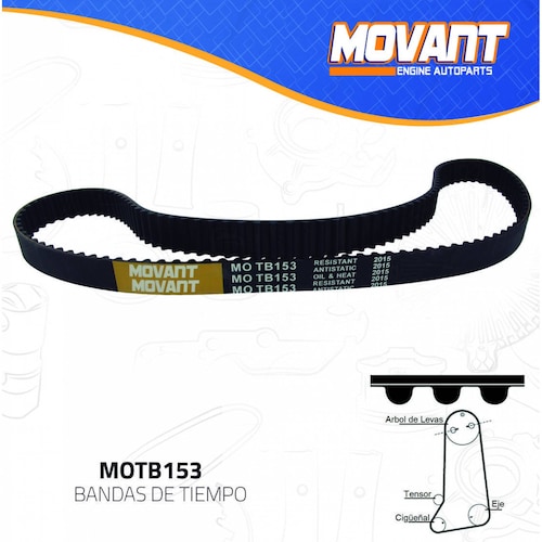 Banda Tiempo Para Dodge Daytona 1984 - 1993 (MOVANT) 