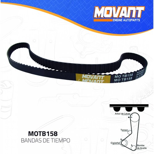 Banda Tiempo Para Mitsubishi Mighty Max 1988 - 1988 (MOVANT) 