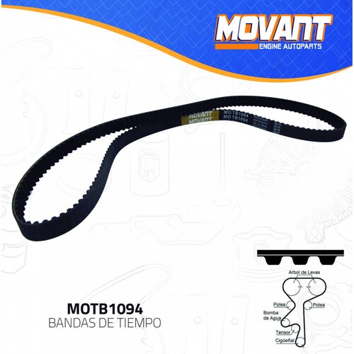 Banda Tiempo Para Chevrolet Corsa 2002 - 2002 (MOVANT) 