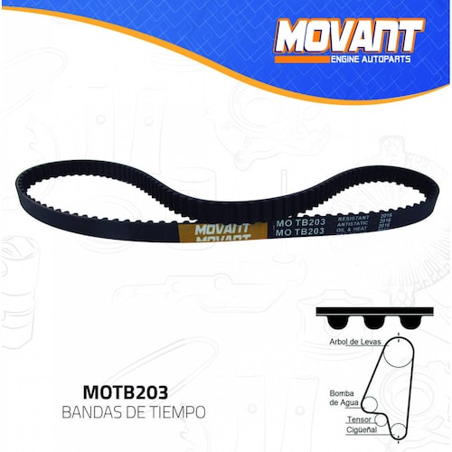 Banda Tiempo Para Chevrolet Meriva 2004 - 2008 (MOVANT) 