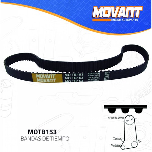 Banda Tiempo Para Dodge Shadow 1988 - 1995 (MOVANT) 
