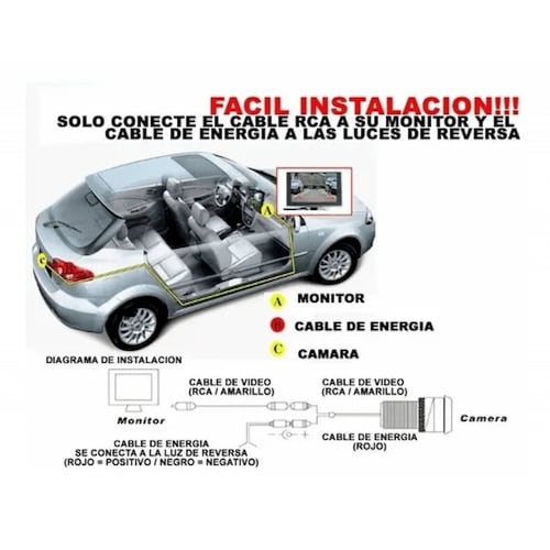 Camara Reversa Para Volkswagen Jetta Gl 1989 - 1992 (124 Spider) 