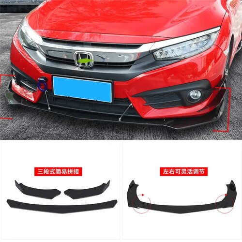 3 Pza Splitter Facia Del Para Saturn Ion 2 2003 - 2007 (Dtouch) 