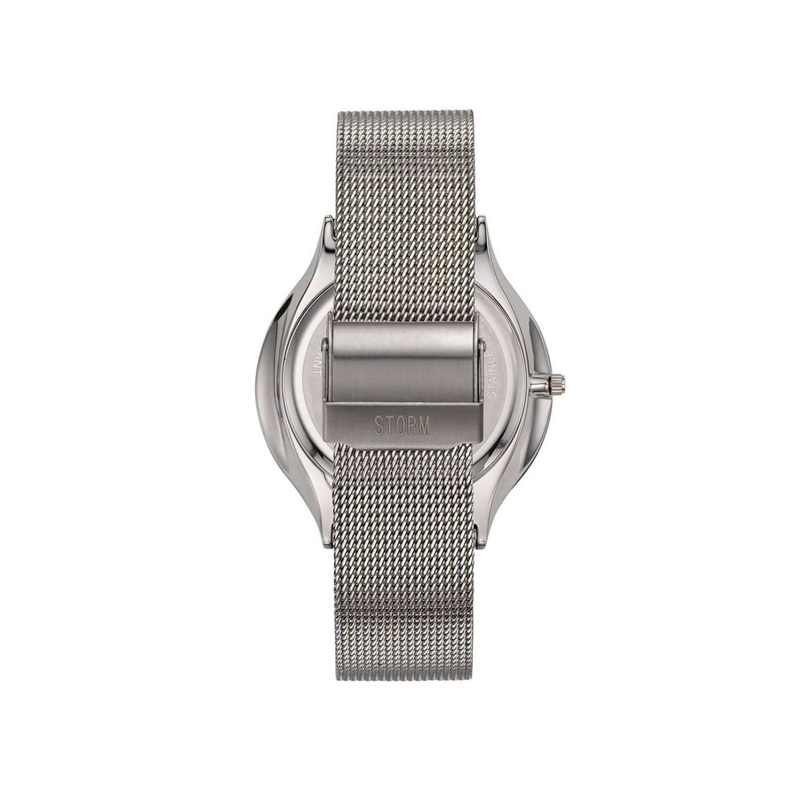 Orologio STORM Mini SOTEC, Quadrante In Vetro, Cinturino In Rete, Acciaio Spazzolato, Con Data, Resistente Agli Spruzzi