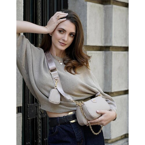Bolsa Crossbody para Mujer Enso EB106CBN color Nude 