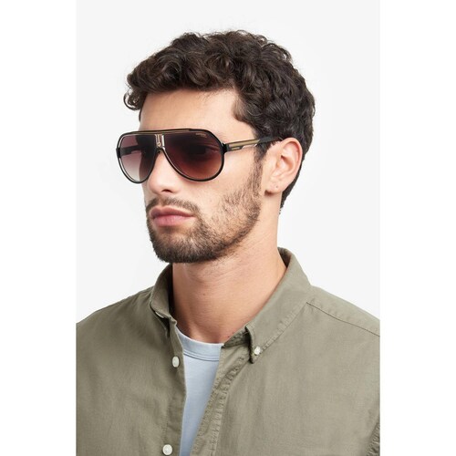 Lentes de Sol Carrera Hombre 2057832M264HA Negro-Dorado 