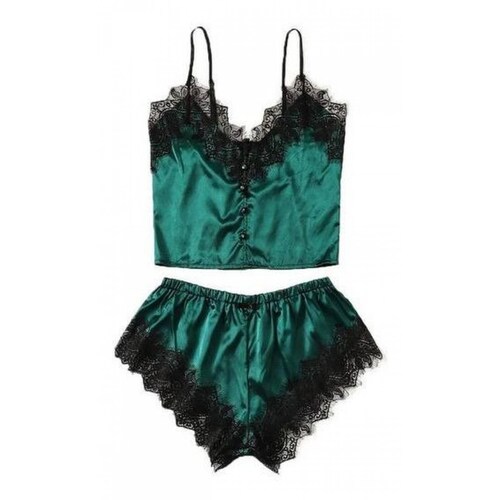Hermosa Pijama Para Mujer Conjunto De Satin Mpb-572 