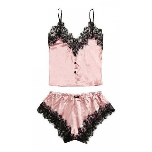 Hermosa Pijama Para Mujer Conjunto De Satin Mpb-572 